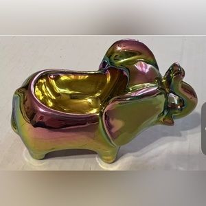 Rainbow Iridescent Color Metal Elephant Candle‎ holder